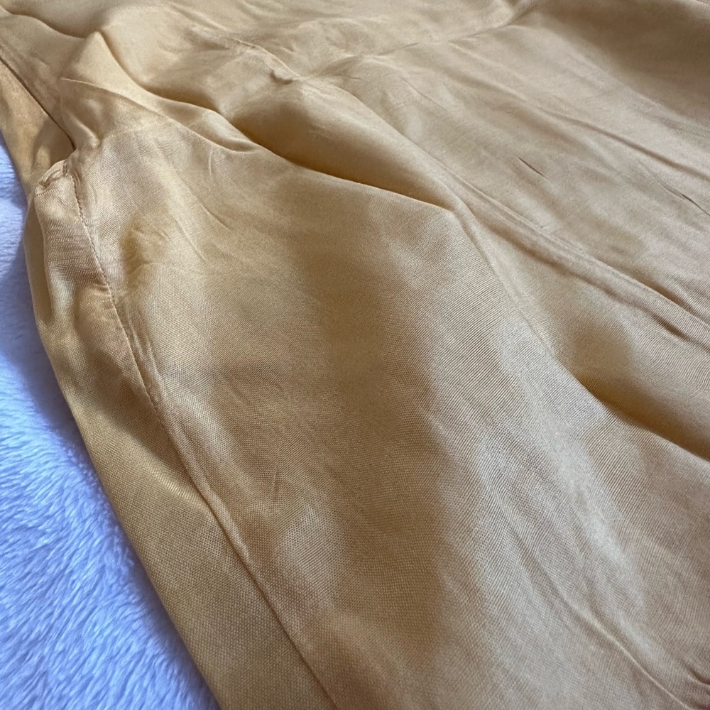 SOLD💛Urban Outfitters Carmen Embroidered Fringe Sleeveless Mini Dress in Yellow - Picture 15 of 16